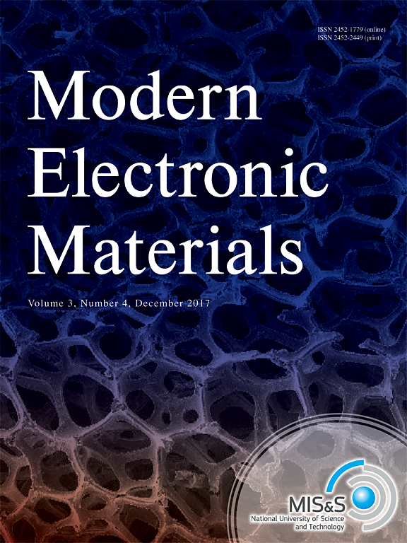 Go to journal home page - Modern Electronic Materials